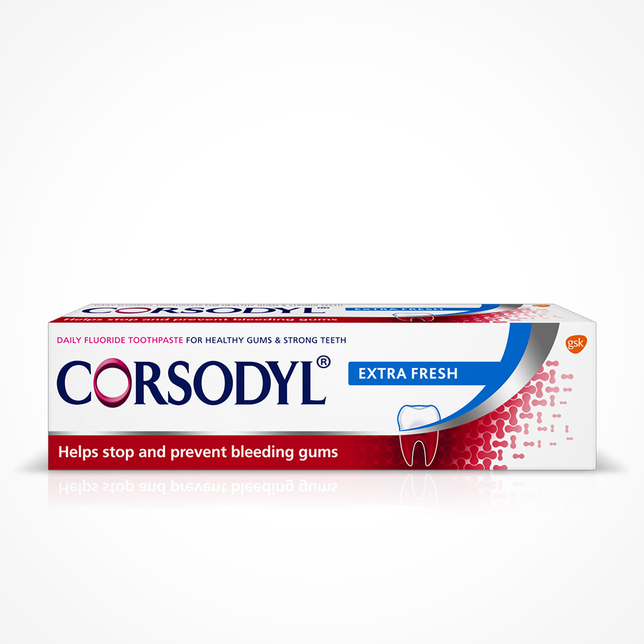 Corsodyl Toothpaste For Healthy Gums and prevention of Gum Disease